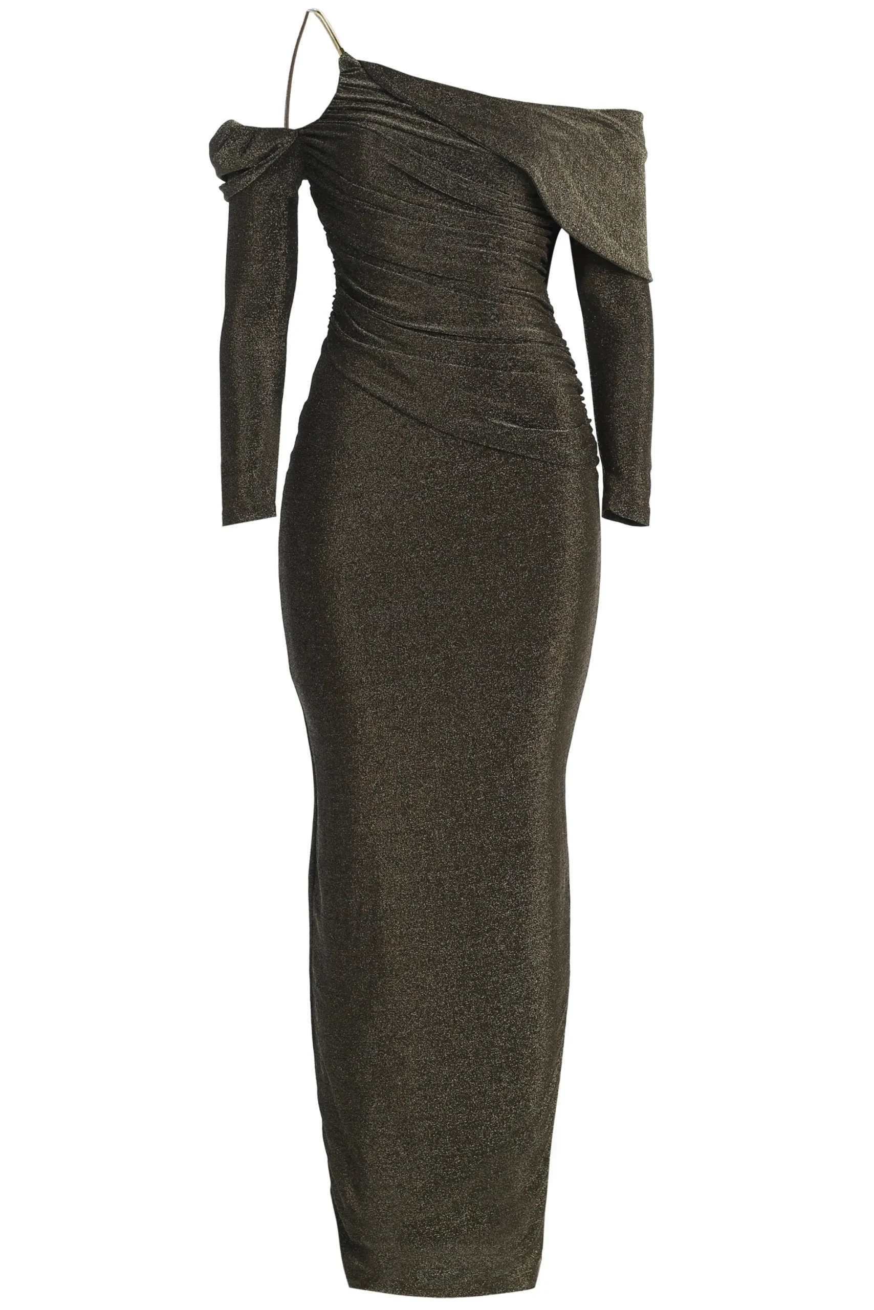 JLUXLABEL Gold Serina Maxi Dress