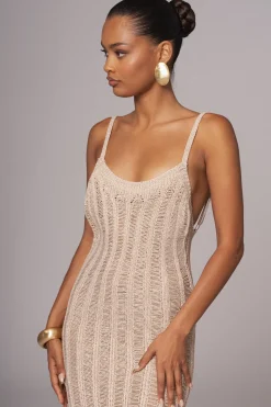 JLUXLABEL Gold Unwind And Reset Maxi Dress