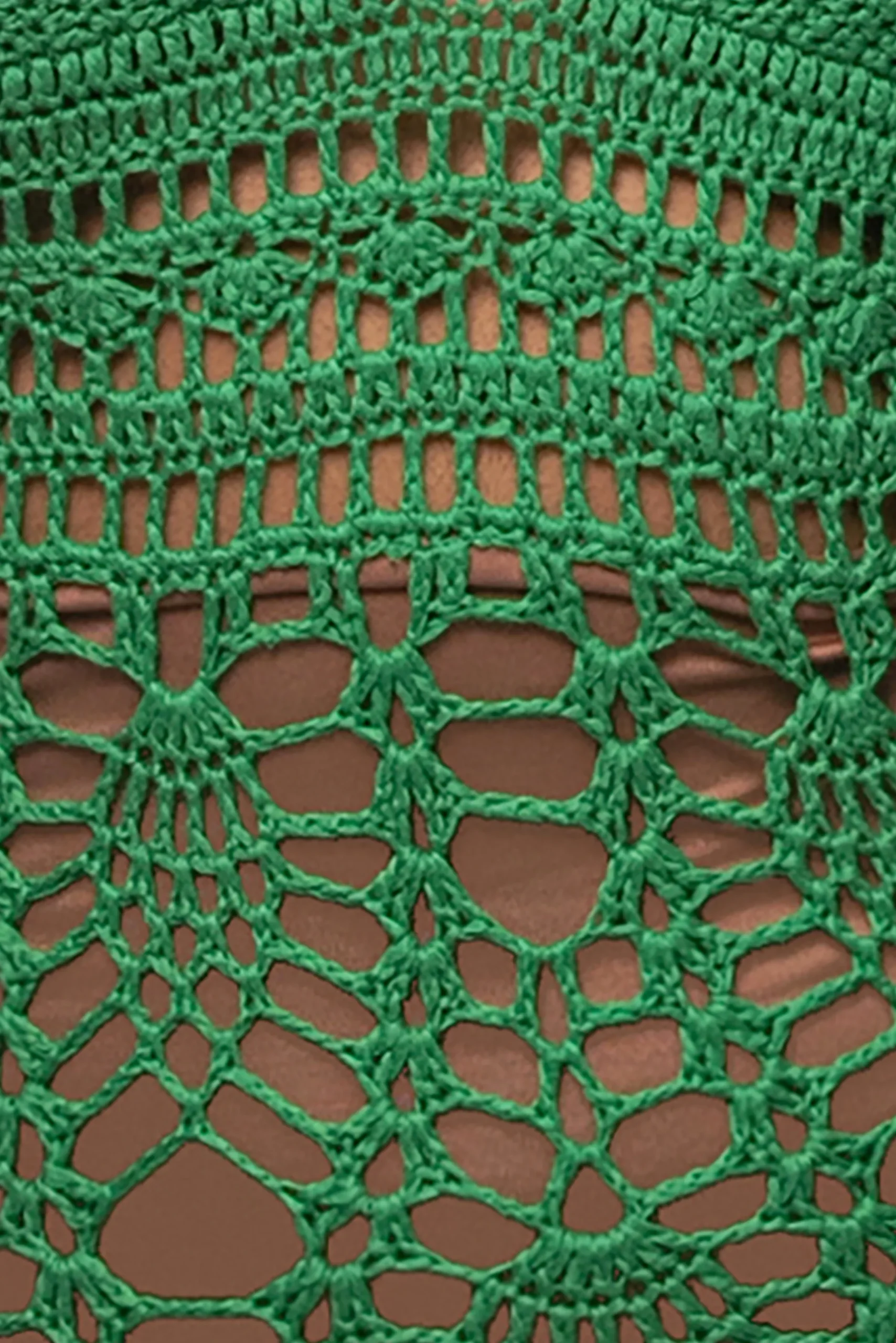JLUXLABEL Green Great Escape Crochet Maxi Dress