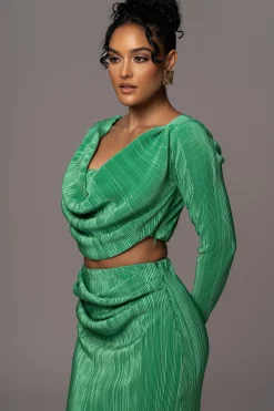 JLUXLABEL Green Haidyn Skirt Set