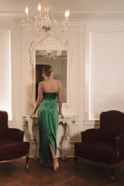 JLUXLABEL Green Moment In Time Maxi Dress