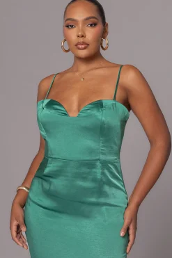 JLUXLABEL Green Moment In Time Maxi Dress