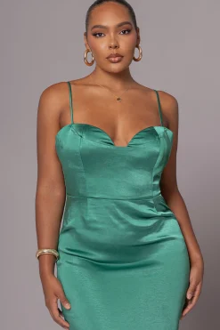JLUXLABEL Green Moment In Time Maxi Dress