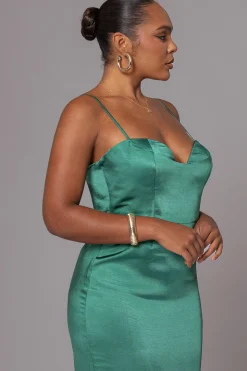 JLUXLABEL Green Moment In Time Maxi Dress
