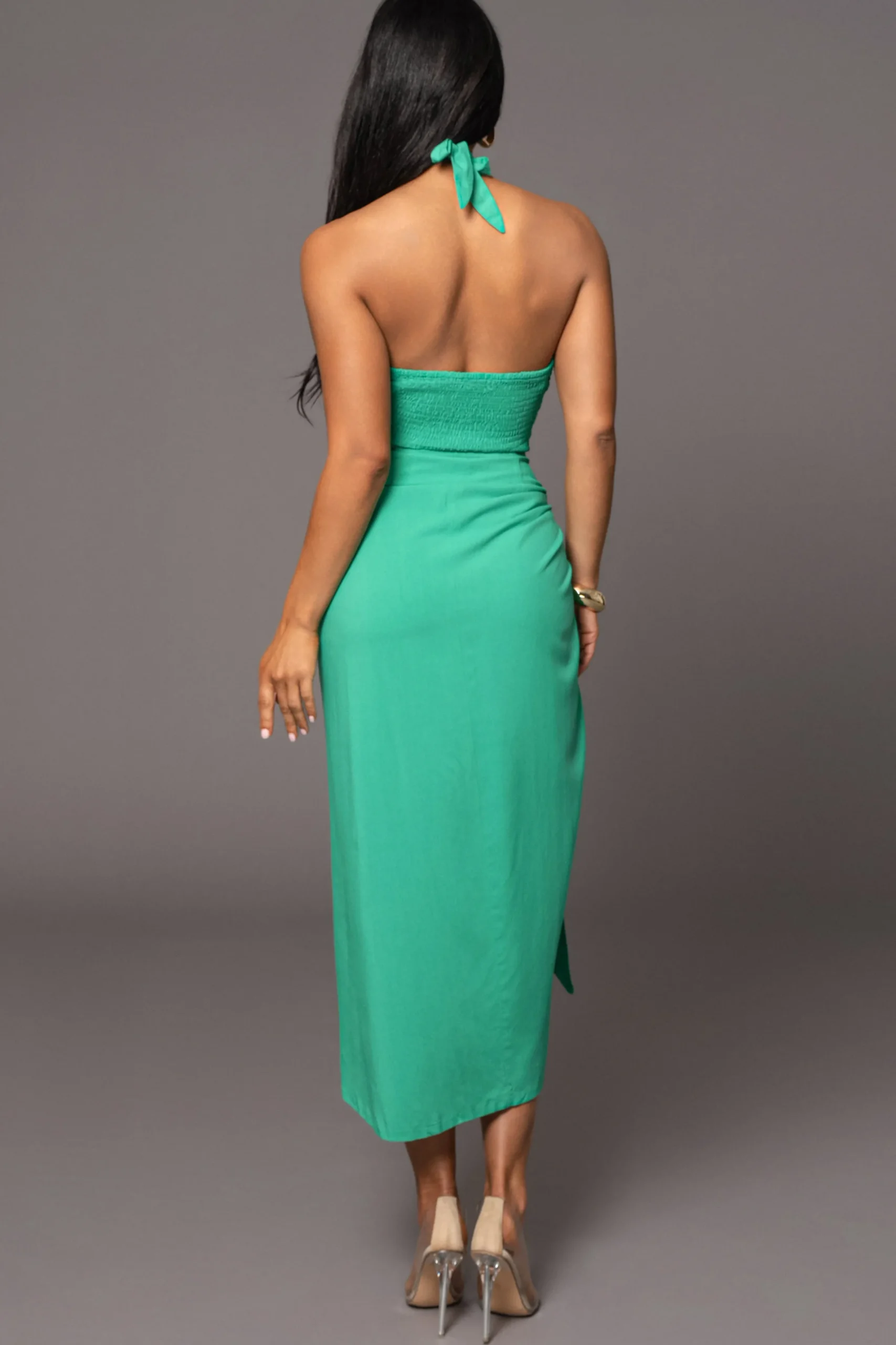 JLUXLABEL Green Sahara Dress