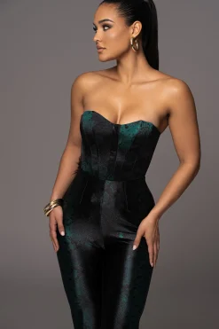 JLUXLABEL Green Stay the Night Corset