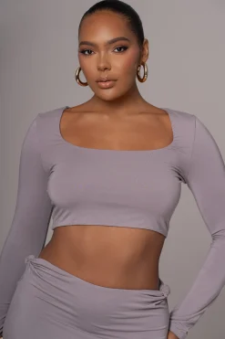 JLUXLABEL Grey Geneva Skirt Set