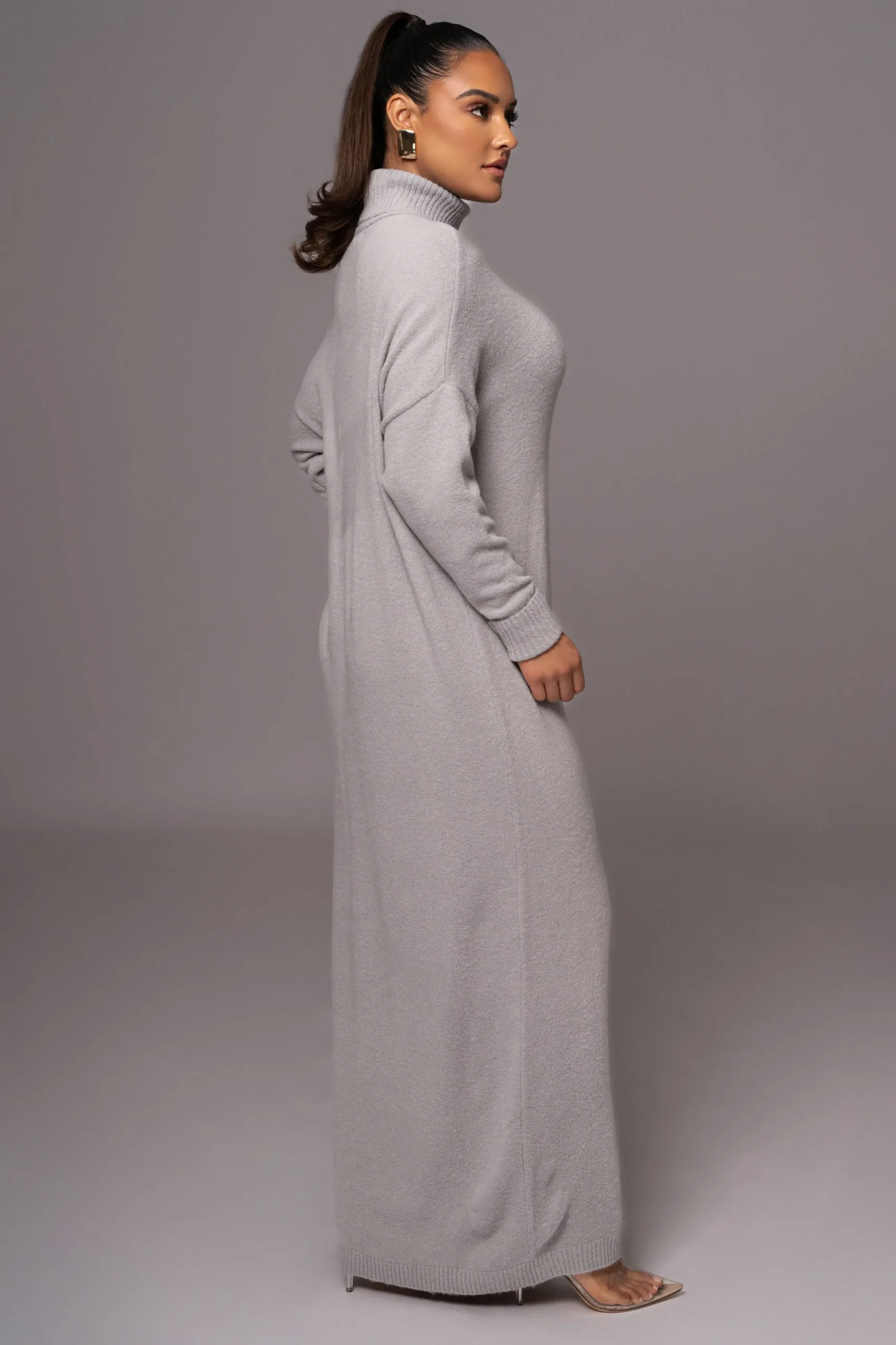 JLUXLABEL Grey Hartley Knit Maxi Dress