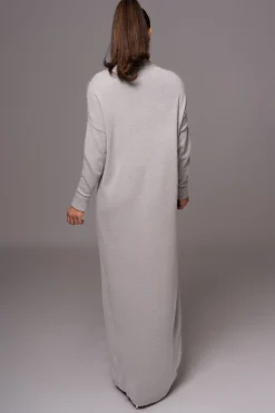 JLUXLABEL Grey Hartley Knit Maxi Dress