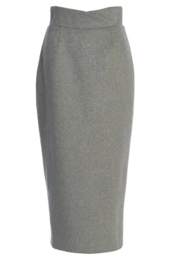 JLUXLABEL Grey Nostalgia High Waist Skirt