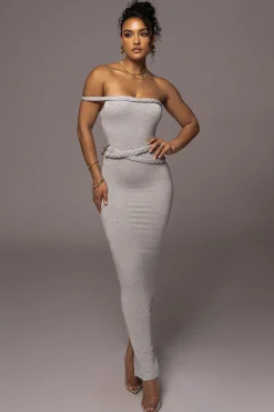 JLUXLABEL Grey One Of One Maxi Dress