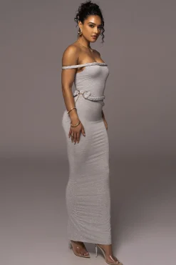 JLUXLABEL Grey One Of One Maxi Dress