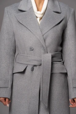 JLUXLABEL Grey Rain Or Shine Longline Coat