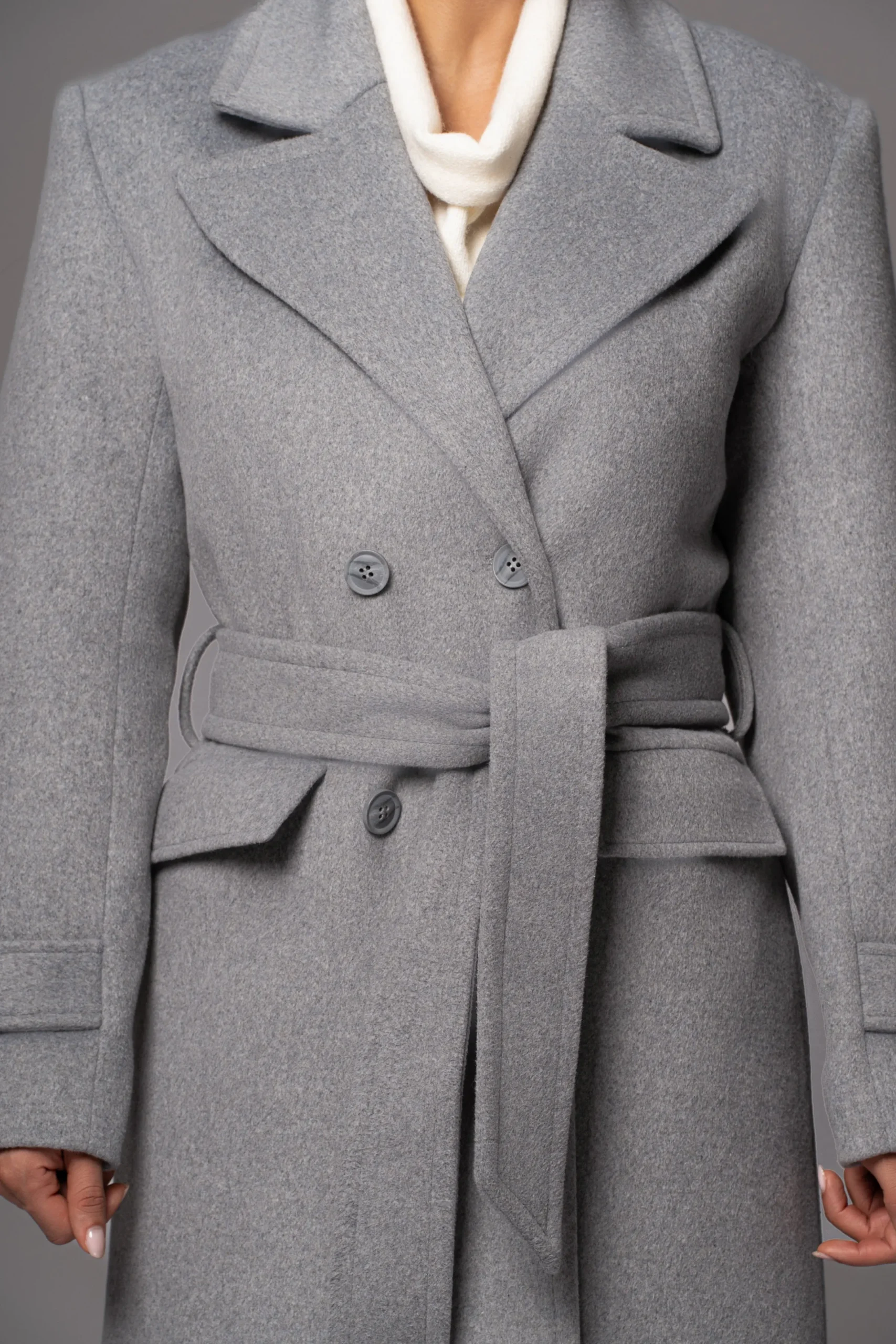 JLUXLABEL Grey Rain Or Shine Longline Coat