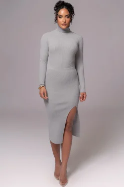 JLUXLABEL Heather Grey Cardinal Essential Knit Skirt