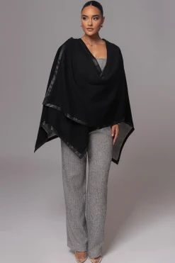 JLUXLABEL Herringbone Reversible Shawl