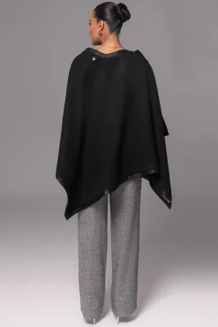 JLUXLABEL Herringbone Reversible Shawl