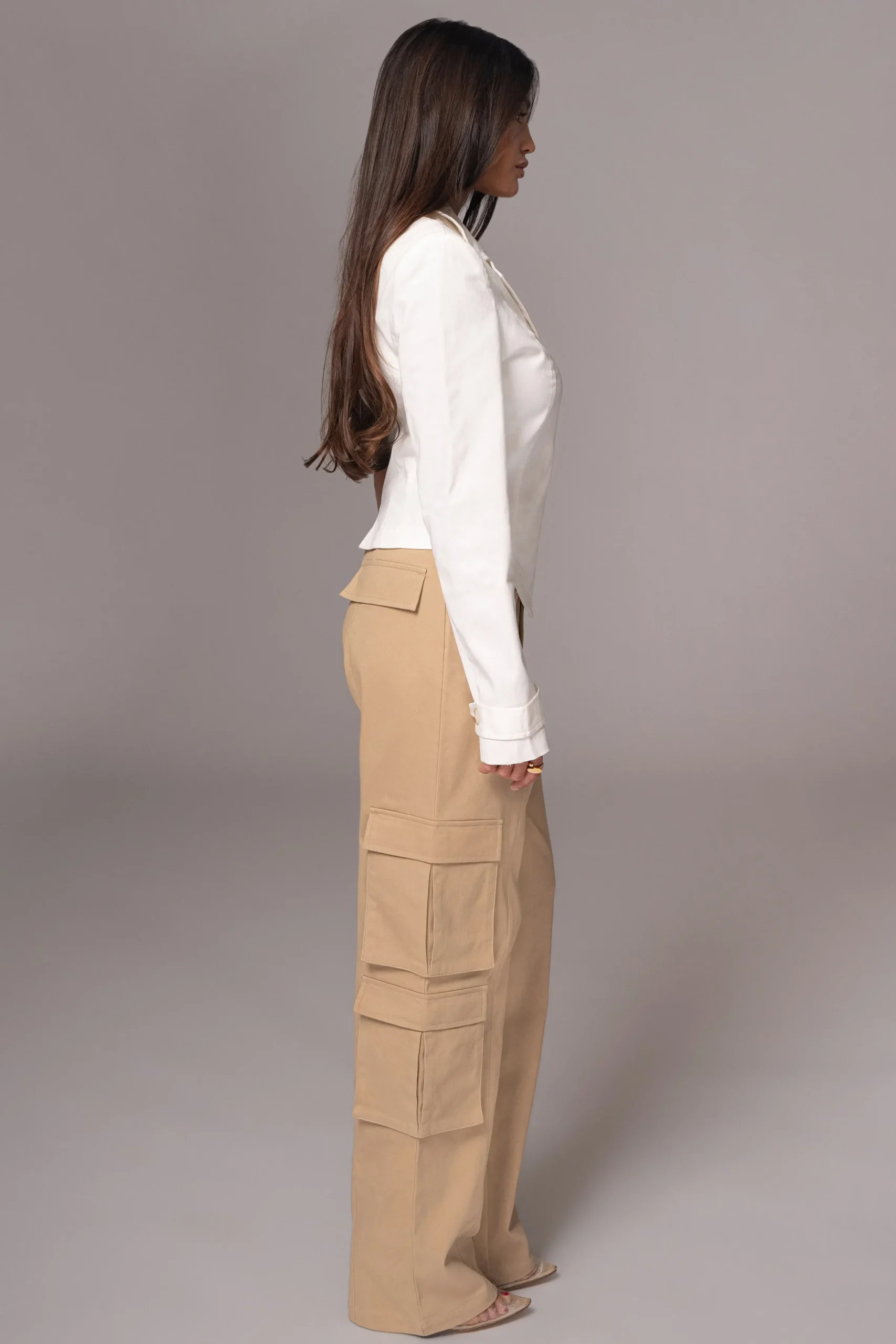 JLUXLABEL Ivory Amal One Shoulder Top
