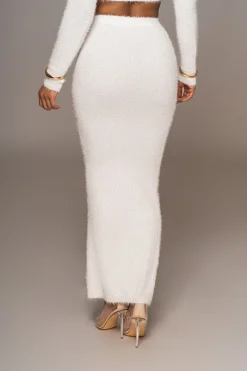 JLUXLABEL Ivory Annette Sweater Knit Skirt Set