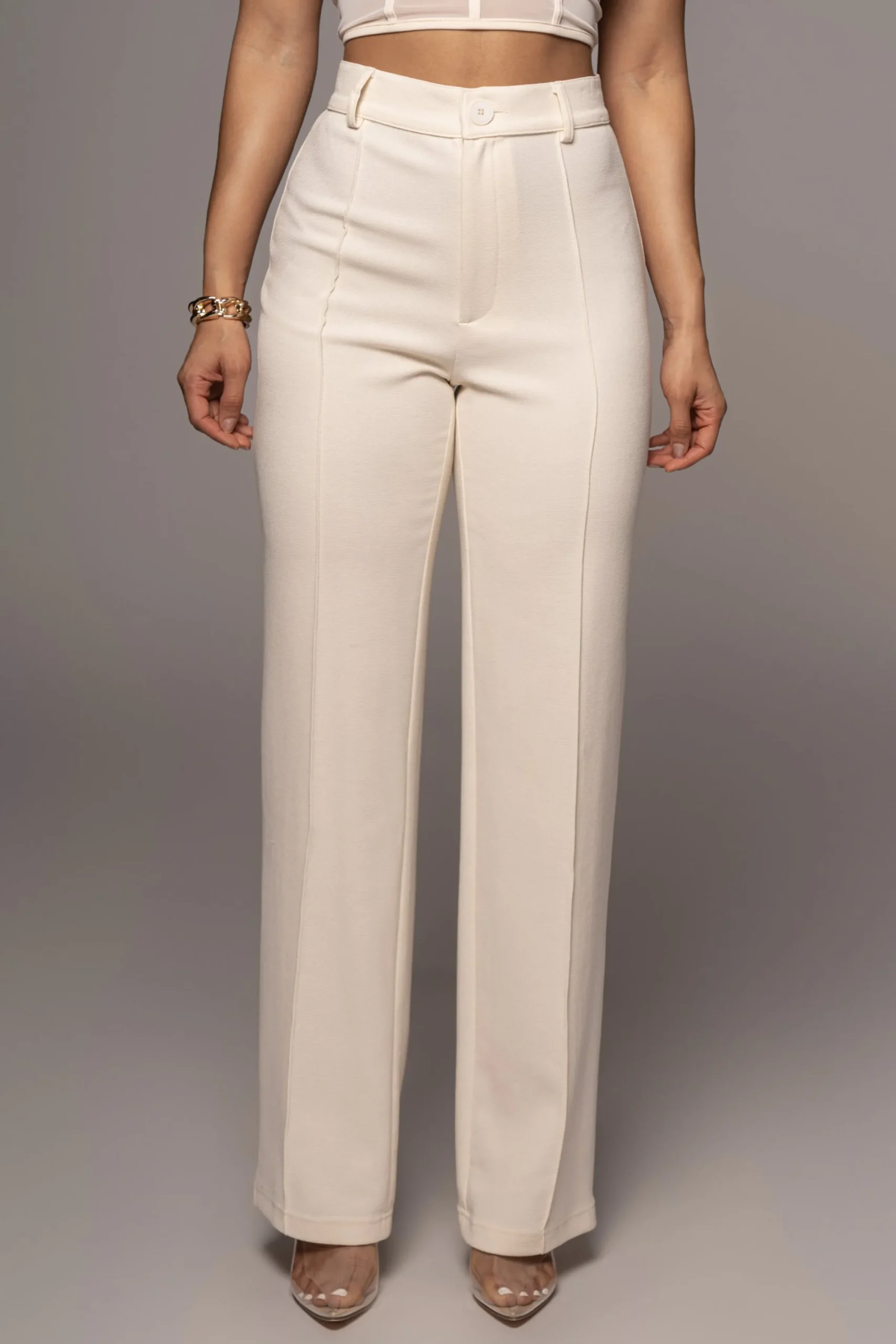JLUXLABEL Ivory Arlette Trousers