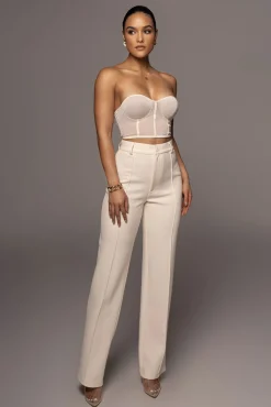 JLUXLABEL Ivory  Arlette Trousers