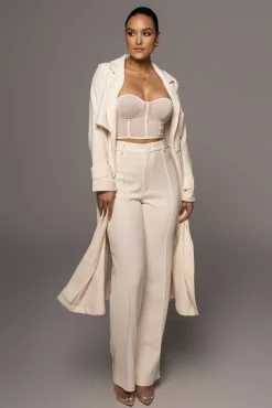 JLUXLABEL Ivory Arlette Trousers