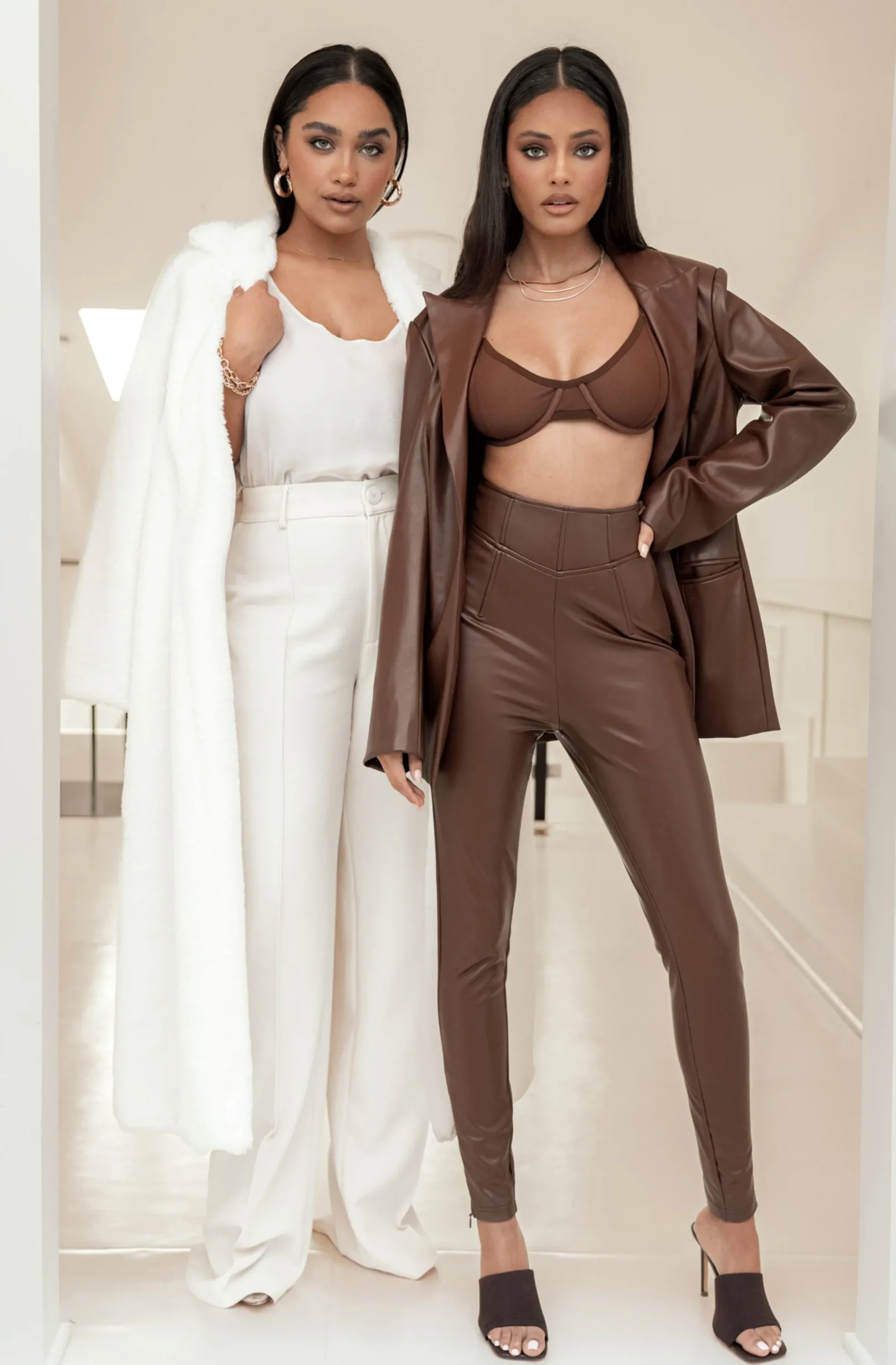 JLUXLABEL Ivory Arlette Trousers