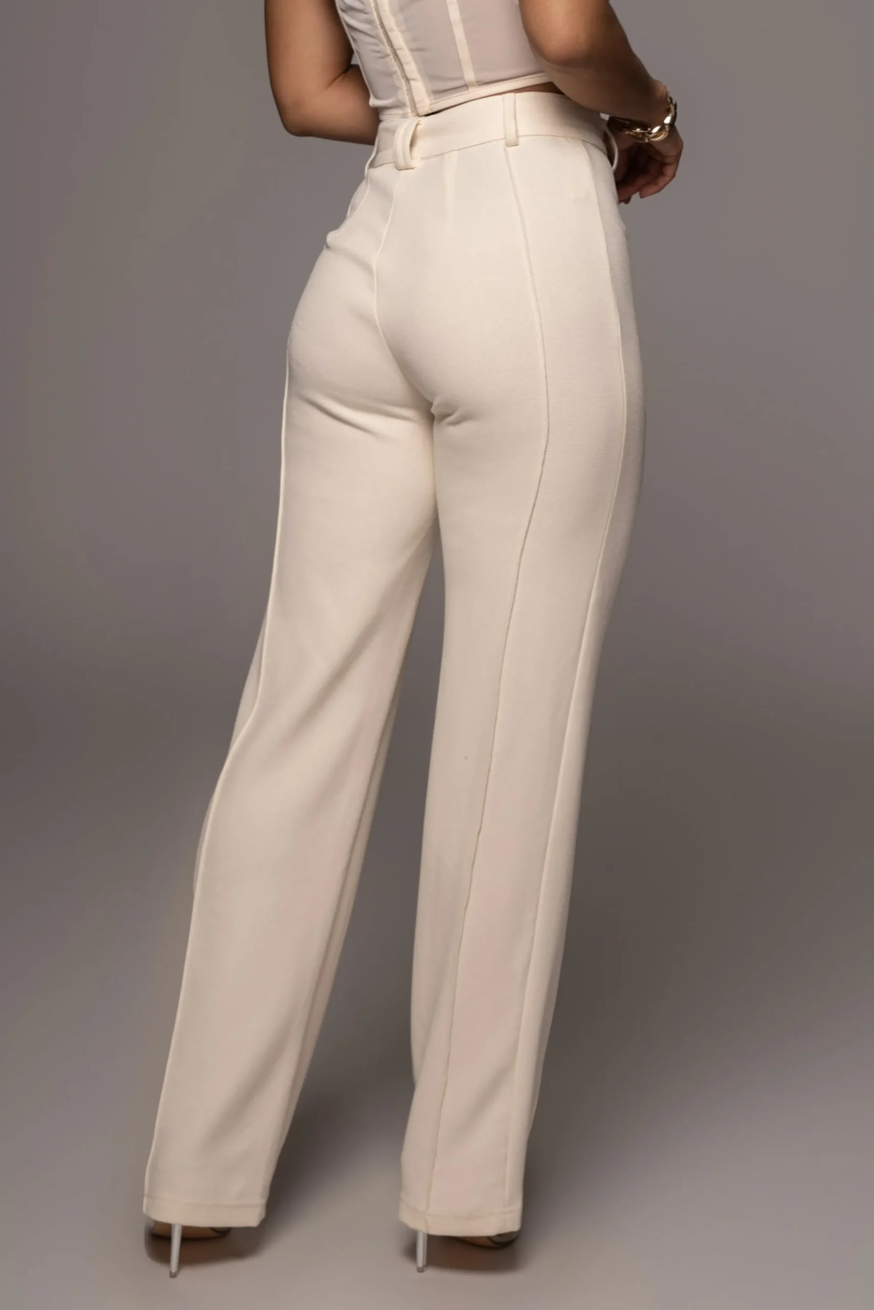 JLUXLABEL Ivory Arlette Trousers