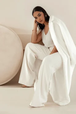 JLUXLABEL Ivory Arlette Trousers