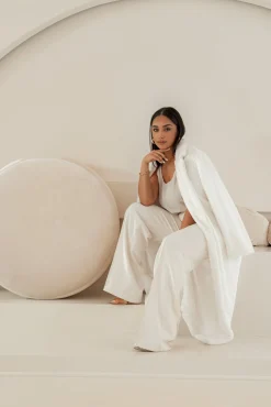 JLUXLABEL Ivory Arlette Trousers