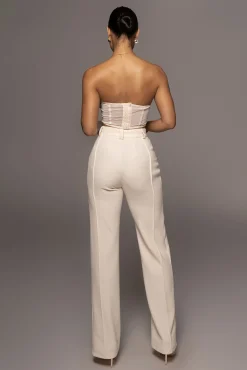 JLUXLABEL Ivory Arlette Trousers
