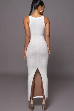 JLUXLABEL Ivory Back To You Maxi Dress