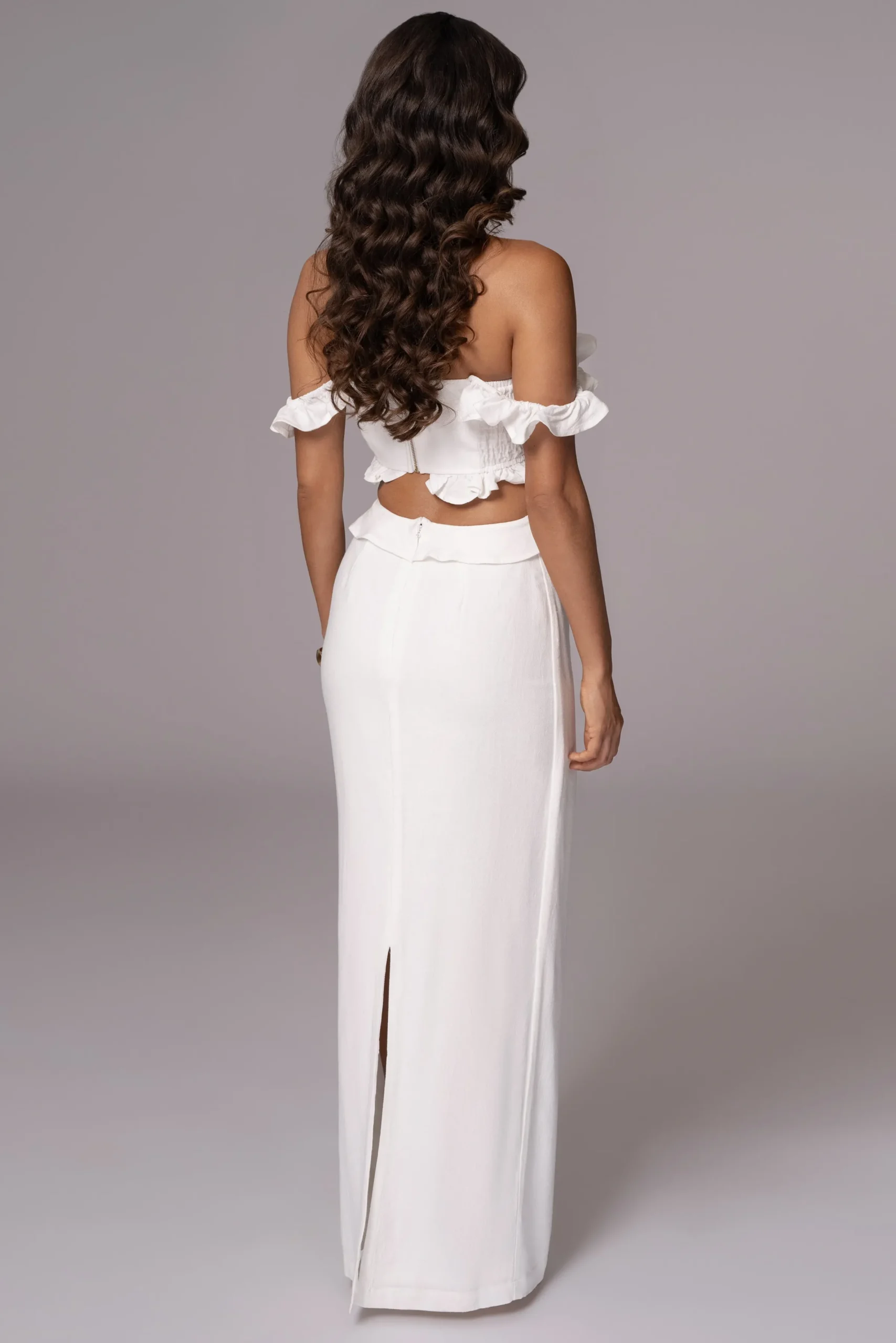 JLUXLABEL Ivory Brighter Days Linen Maxi Dress