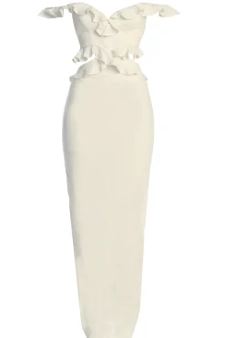 JLUXLABEL Ivory Brighter Days Linen Maxi Dress