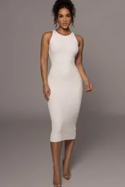 JLUXLABEL Ivory Day To Night Midi Dress