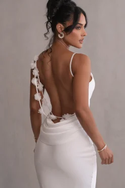 JLUXLABEL Ivory Down The Aisle Satin Gown