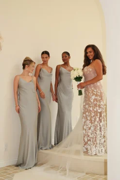 JLUXLABEL Ivory Everlasting Embroidered Gown