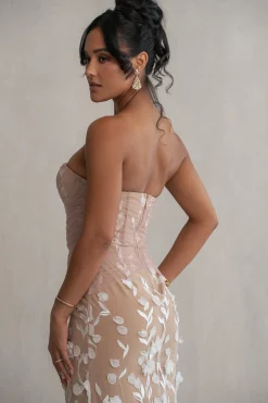 JLUXLABEL Ivory Everlasting Embroidered Gown