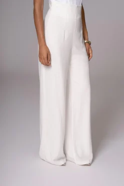 JLUXLABEL Ivory Explorer Linen Pants
