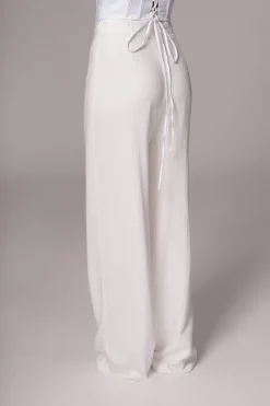 JLUXLABEL Ivory Explorer Linen Pants