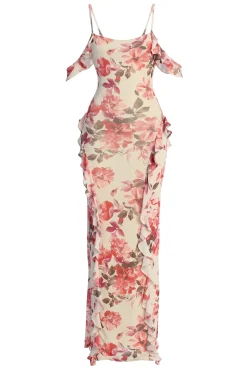 JLUXLABEL Ivory Floral Maude Maxi Dress