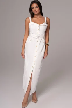 JLUXLABEL Ivory Forever Summer Belted Dress