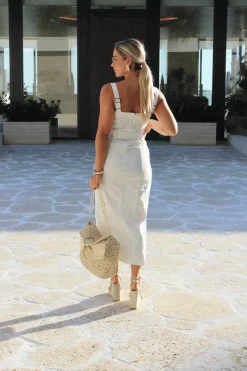 JLUXLABEL Ivory Forever Summer Belted Dress