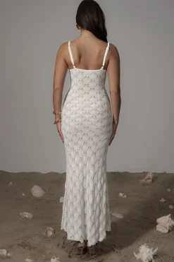 JLUXLABEL Ivory Gabriela Knit Maxi Dress