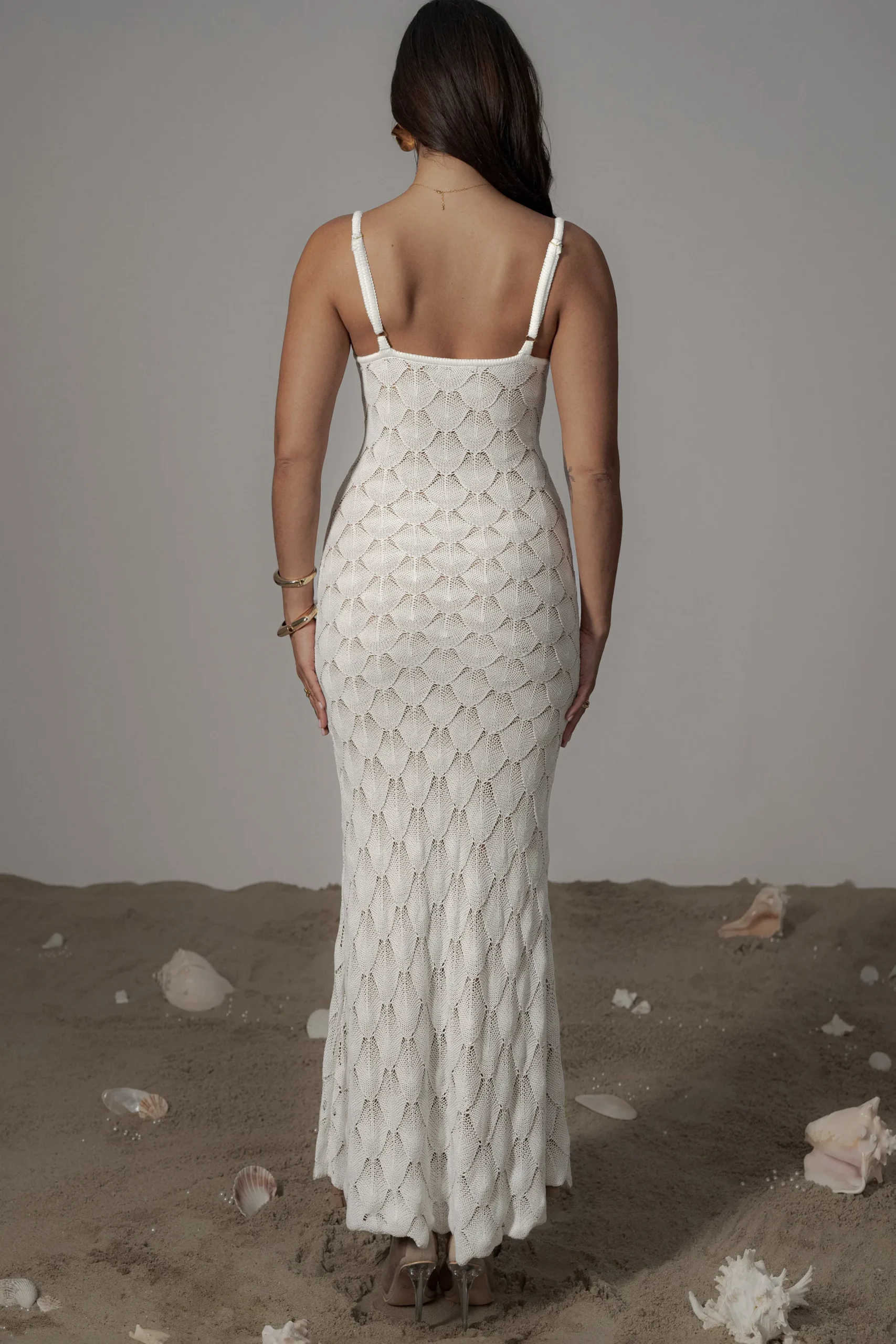 JLUXLABEL Ivory Gabriela Knit Maxi Dress