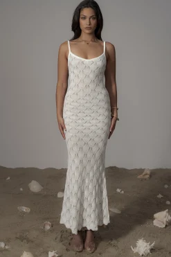 JLUXLABEL Ivory Gabriela Knit Maxi Dress