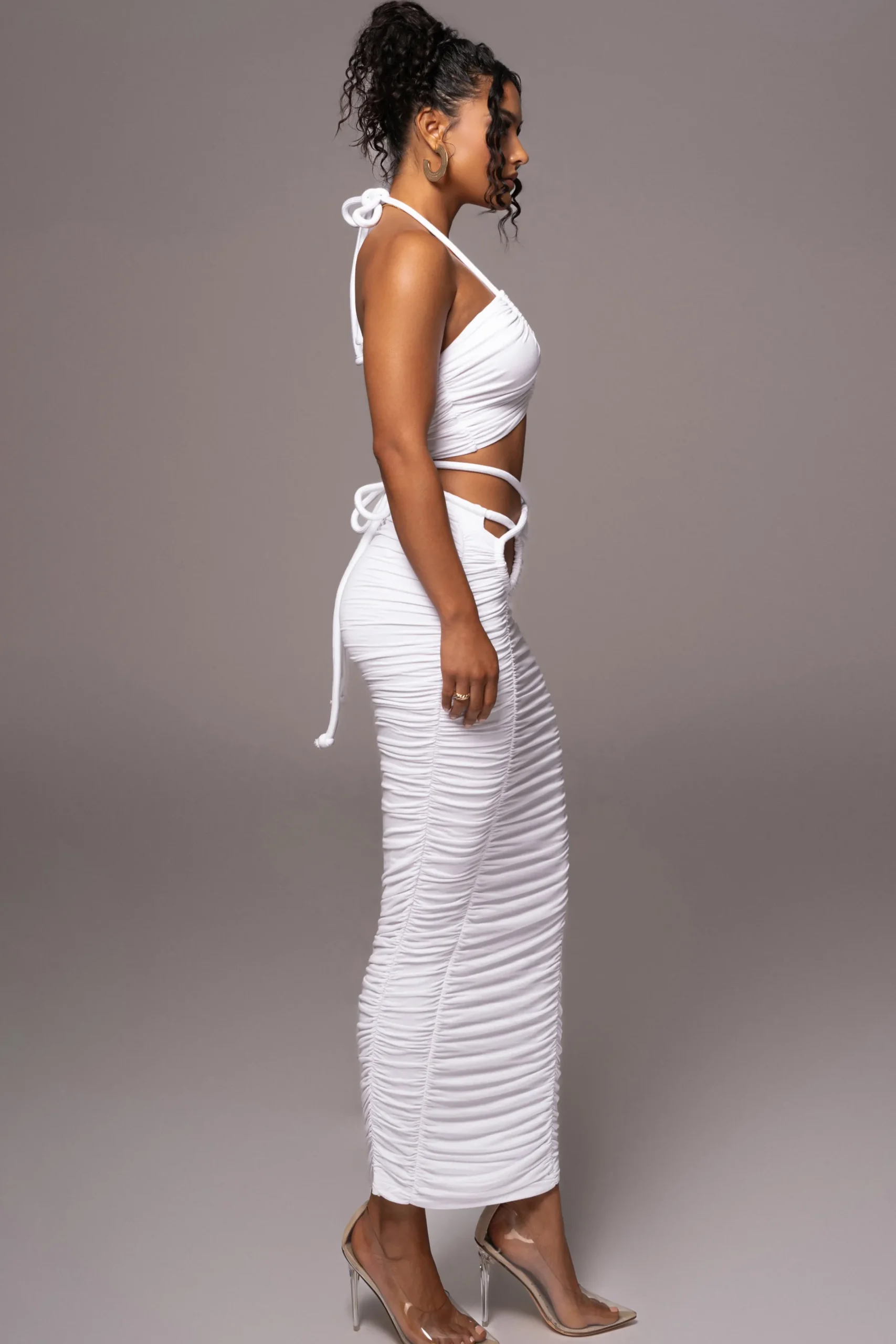 JLUXLABEL Ivory Go The Distance Skirt Set