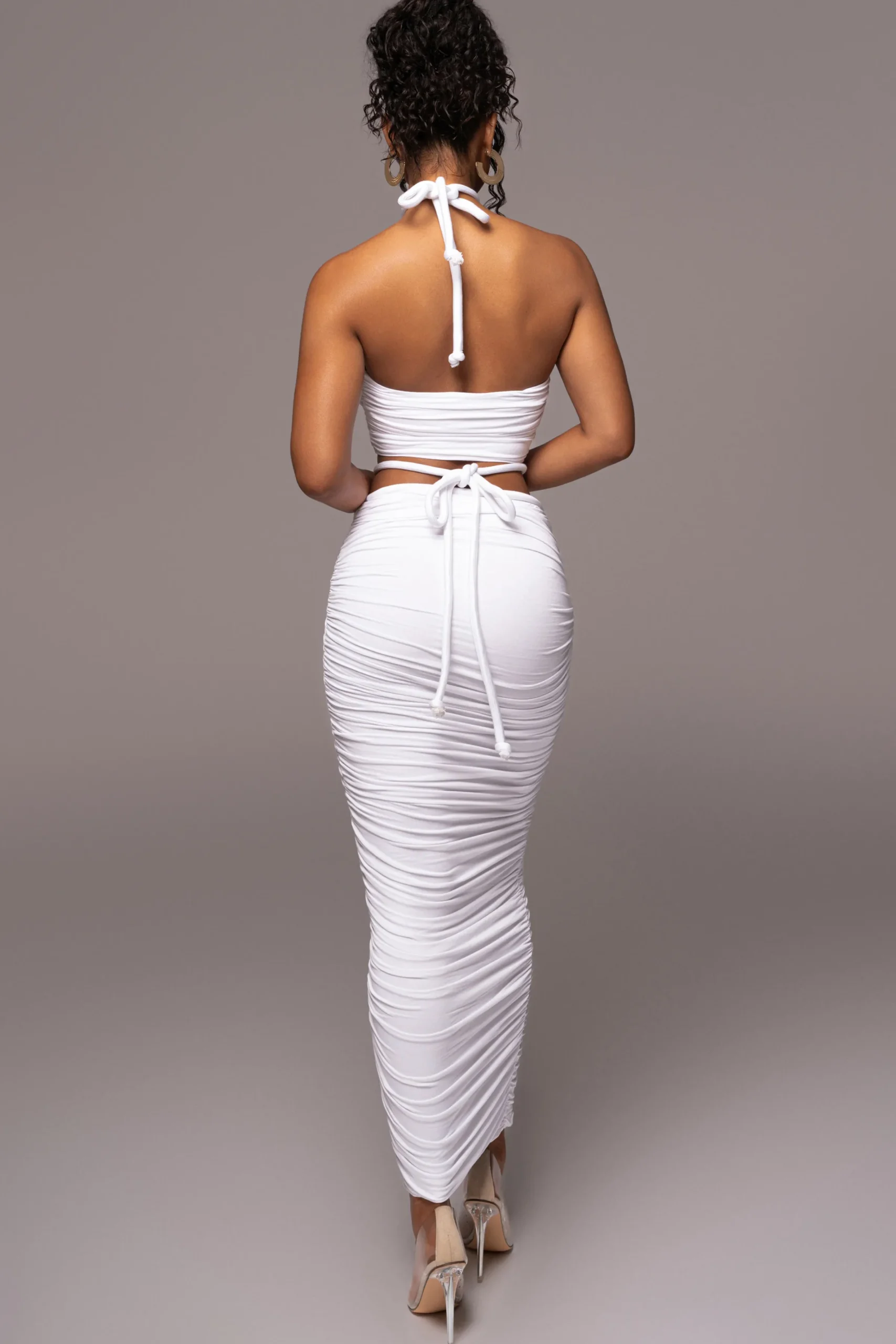 JLUXLABEL Ivory Go The Distance Skirt Set