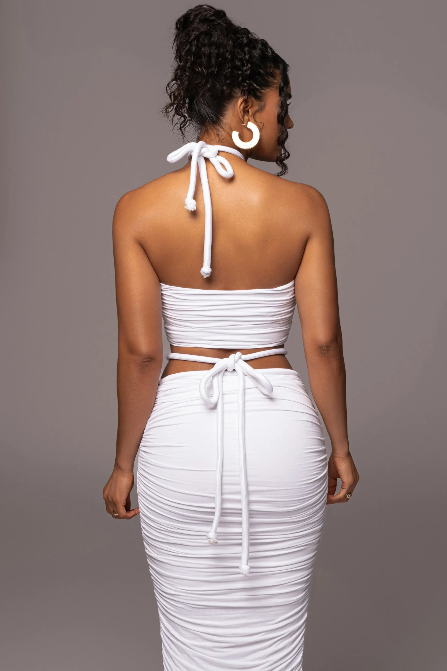 JLUXLABEL Ivory Go The Distance Skirt Set