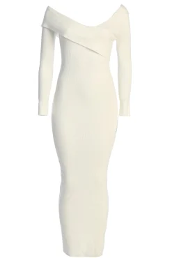JLUXLABEL Ivory Harper Knit Maxi Dress